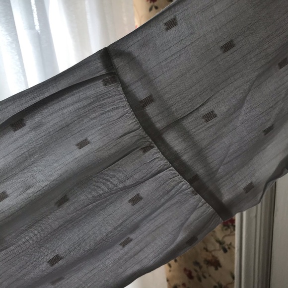 NWOT. Feminine White on White Blouse - Picture 6 of 8